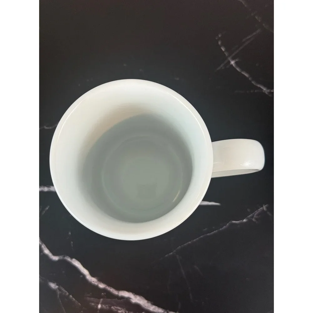 Sur La Table PAIR (2) White Ceramic Bistro Mugs